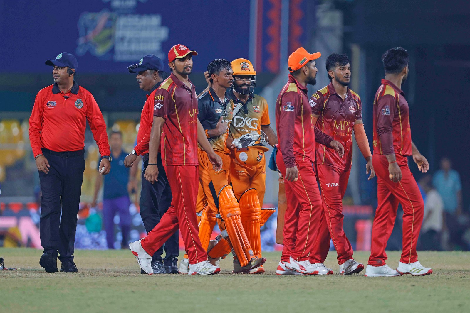Team Tezpur Titans win by 7 wickets during Match 24 of the APL T20 between Tezpur Titans and Barak Legends at ACA Stadium, Barsapara, Guwahati, India, on August 12, 2026.

Photo by R.Param / CREIMAS