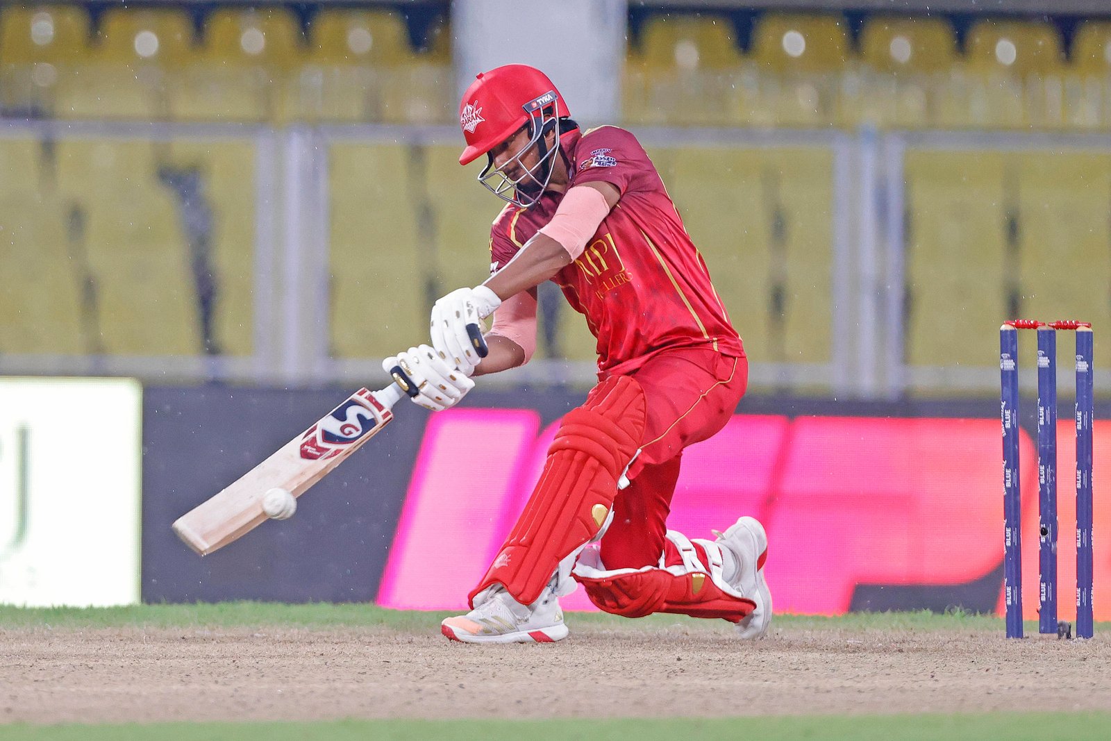 Abdul Ajij Kuraishi of team Barak Legends batting during Match 7 of the APL T20 between Barak Legends and Guwahati Royals at ACA Stadium, Barsapara, Guwahati, India, on August 4, 2026.

Photo by R.Param / CREIMAS