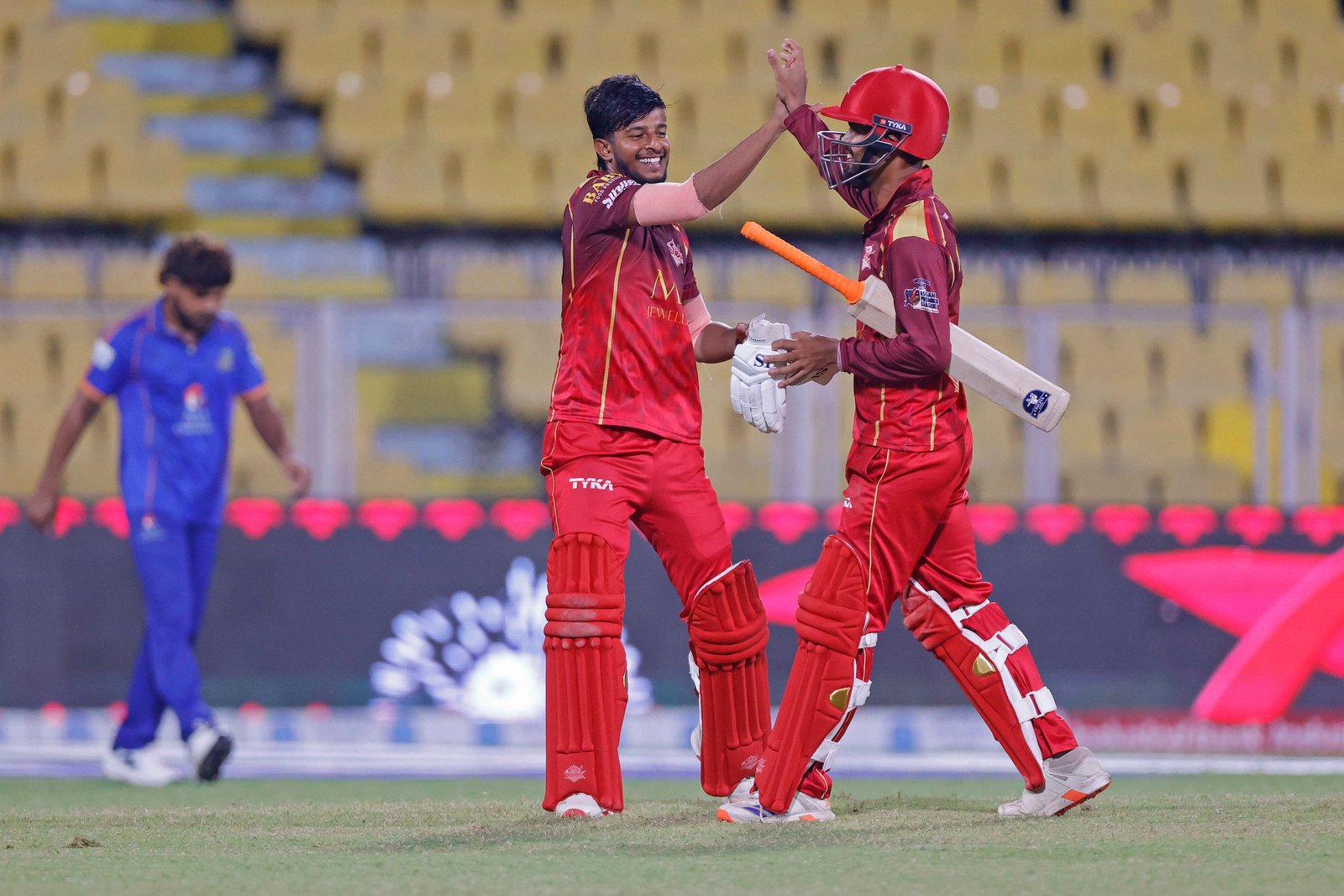 Team Barak Legends wins the match by 3 wickets during Match 7 of the APL T20 between Barak Legends and Guwahati Royals at ACA Stadium, Barsapara, Guwahati, India, on August 4, 2026.

Photo by R.Param / CREIMAS