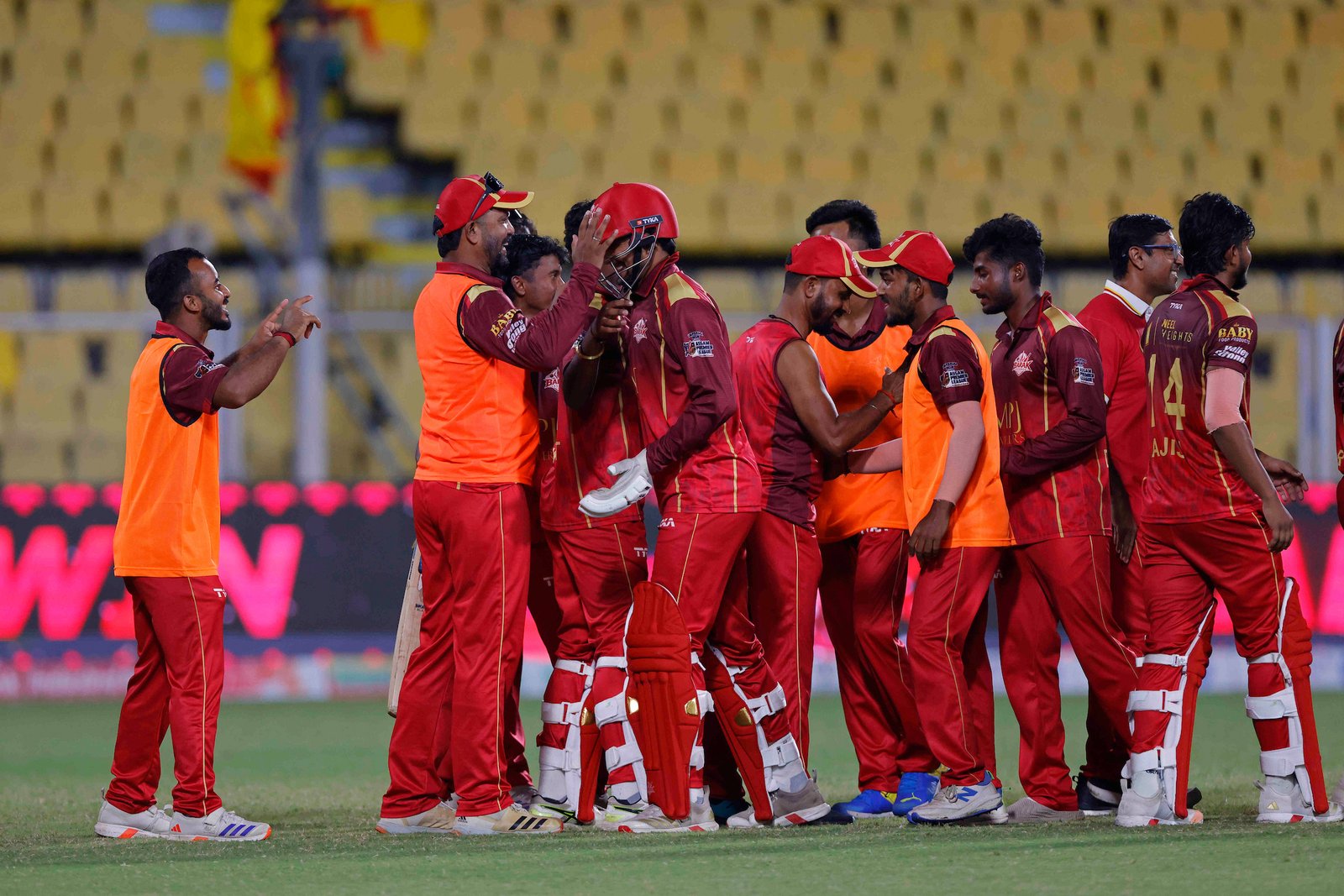 Team Barak Legends wins the match by 3 wickets during Match 7 of the APL T20 between Barak Legends and Guwahati Royals at ACA Stadium, Barsapara, Guwahati, India, on August 4, 2026.

Photo by R.Param / CREIMAS