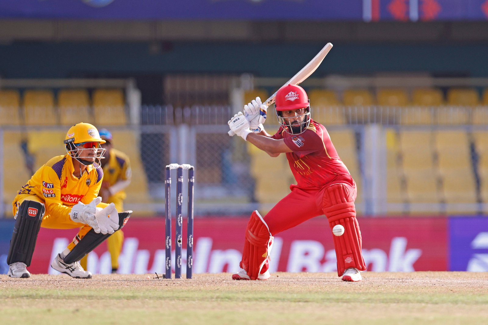 Aman Singh of team Barak Legends batting during Match 17 of the APL T20 between Barpeta Braves and Barak Legends at ACA Stadium, Barsapara, Guwahati, India, on August 9, 2026.

Photo by R.Param / CREIMAS