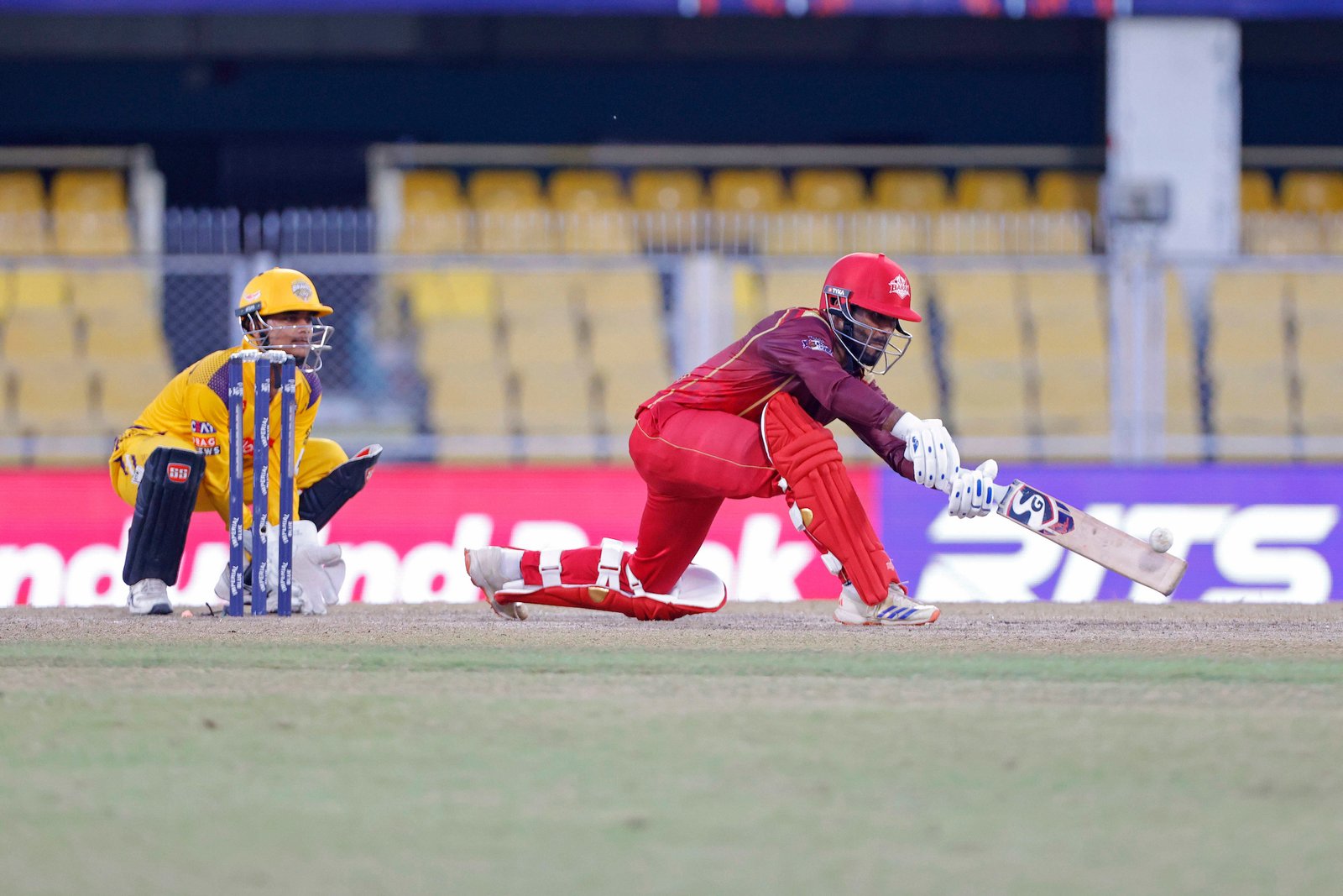 Sibsankar Roy (C) of team Barak Legends batting during Match 17 of the APL T20 between Barpeta Braves and Barak Legends at ACA Stadium, Barsapara, Guwahati, India, on August 9, 2026.

Photo by R.Param / CREIMAS